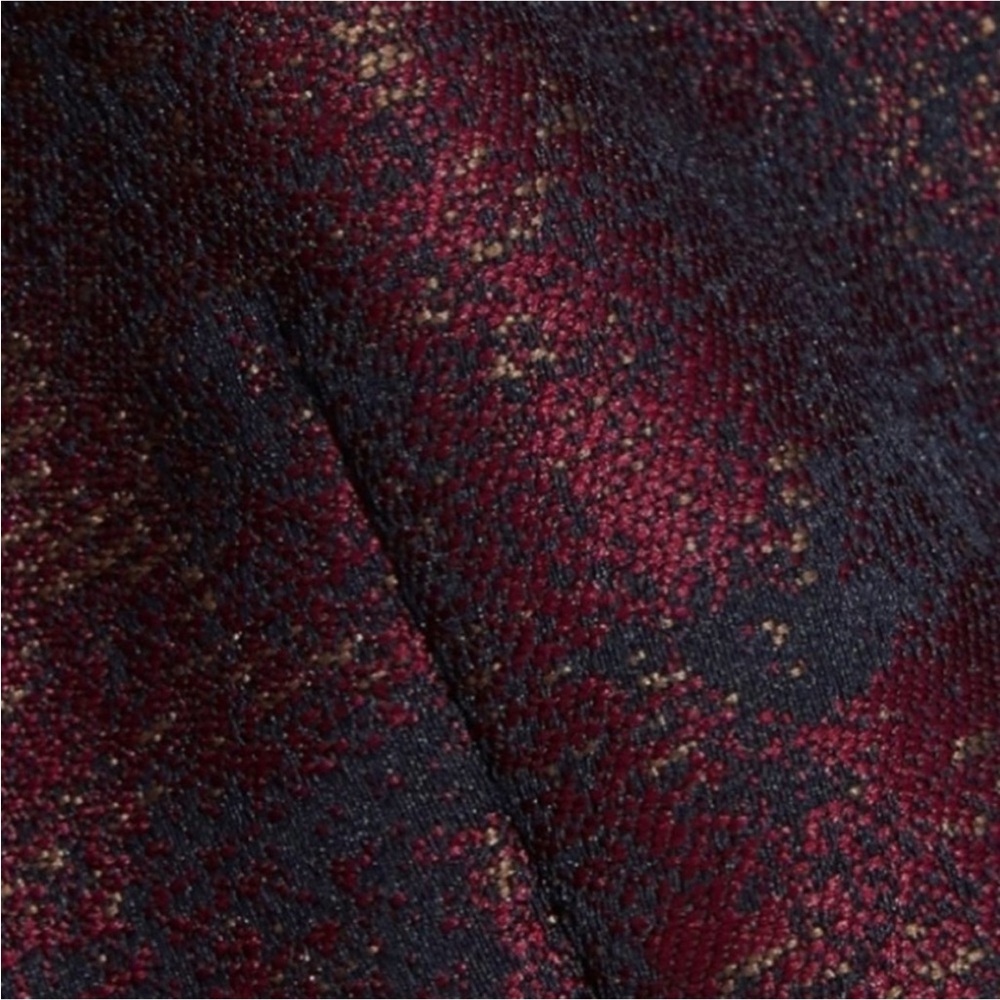 Max Mara Varna NWOT Jacquard Print Bordeaux Sheath Dress As Seen On TV 36 / US 2 - Picture 4 of 16
